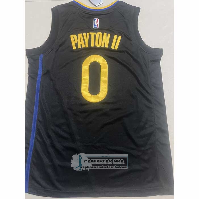 Camiseta Golden State Warriors Gary Payton II NO 0 Statement 2024-25 Negro